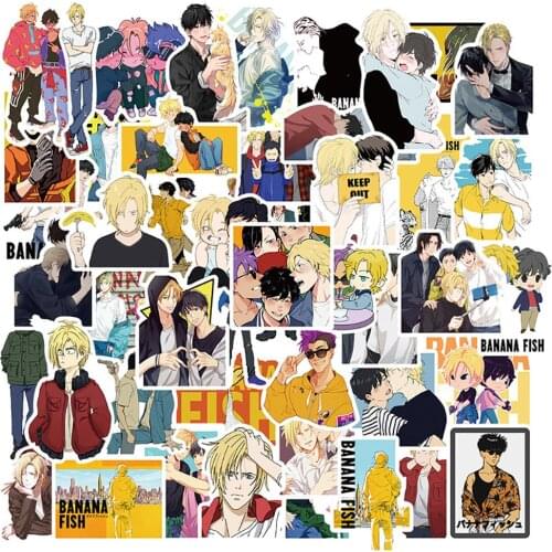 10/30/50PCS Anime BANANA FISH Stickers Graffiti Skateboard Guitar Laptop DIY Classic Toy Cartoon Sticker Decals Joke for Kid