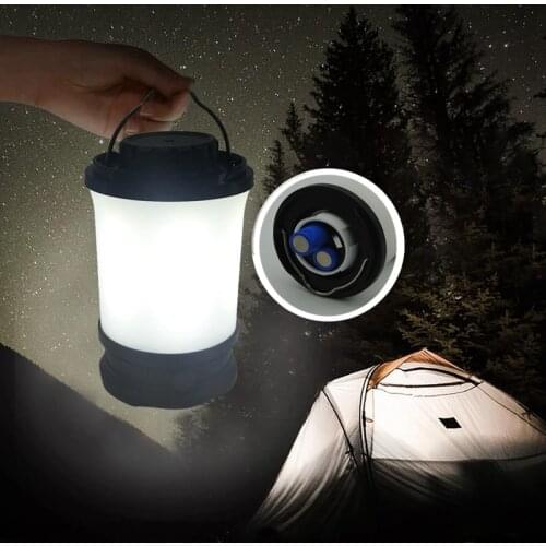 High Quality USB Rechargeable LED Camping Lantern 700 lumen IP65 lithium battery ultra Tent Light also portable power bank