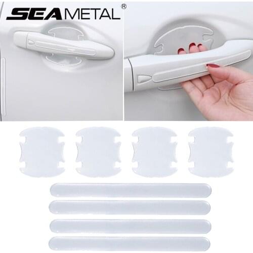 Car Door Bowl Handle Protector Stickers Exterior Auto Doors Handle Bowl Anti Scratch Film Vehicle Door Edge Anti Collision Vinyl