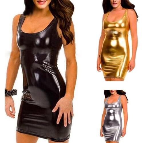 Women Sexy Bodycon Sleeveless Bodysuit Clubwear Nightclub Dress TT@88