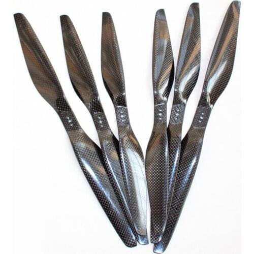 18 20 Inch Carbon Fiber Propeller DIY Drone Kit Agriculture Drone Parts 46cm 51cm Quadcopter 3 Holes High Efficiency Propeller