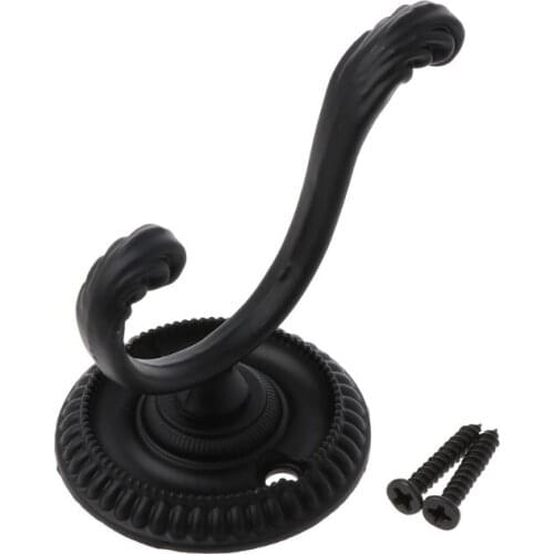 2021 New Vintage Retro Clothes Dual Hook Hat Bag Coat Organizer Wall Mounted Door Hangers