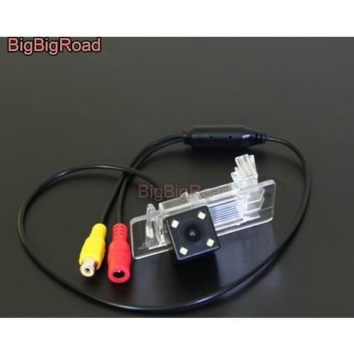 BigBigRoad Car Rear View Reverse Backup Parking CCD Camera For skoda Octavia 3 yeti (no spare wheel on the door) waterproof