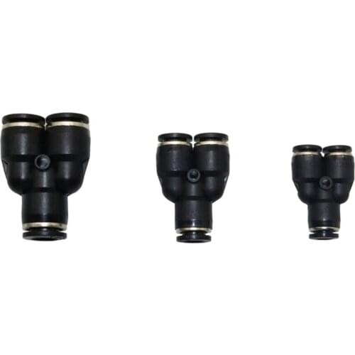 Y type Quick coupling 6/8/10mm Slip-lock 3-Ways connectors Garden Low pressure mist cooling Pneumatic Pipe Fittings 5 Pcs