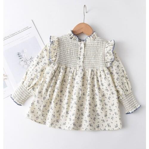 Girls Kid Floral Blouses New Fashion Toddler Baby Flowers Clothes Ruffles Sweet Shirts Children Casual Clothing Girl Blouse 1 5Y