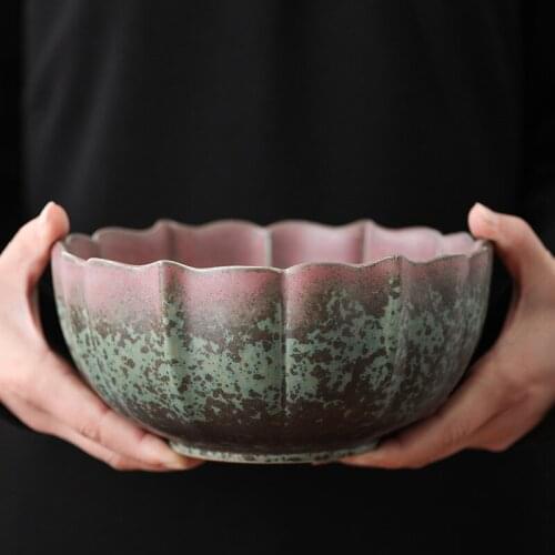 Ceramic Large Tea Basin Manual Earthenware Tea Basin Bei Xi Writing-Brush Washer Tea Basin Tea Leaf Bucket Tea Set Siteel
