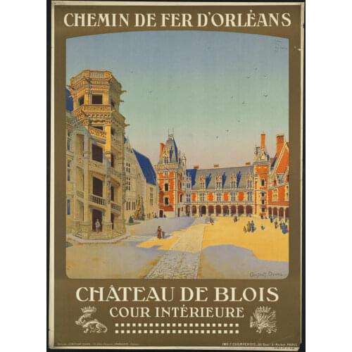 Chinin-Póster de METAL para pared, cartel de un castillo