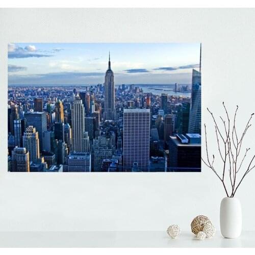 Nice Custom New York Canvas Poster Print painting Art Wall Silk Poster cloth print Fabric Poster