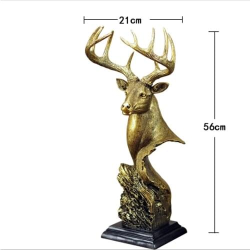 L Decorative ornaments living room partition cabinet table decoration resin imitation copper crafts creative home gifts