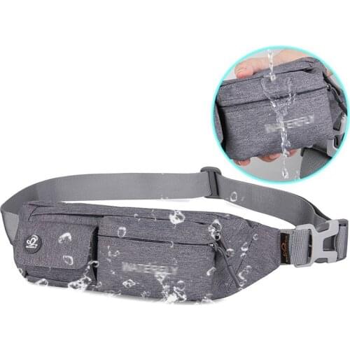 Men Outdoor Run Waterproof belt bag Chest Bag Travel Casual Waist Bag Sports Durable Fanny Pack Women Soft Crossbody Banana Bag