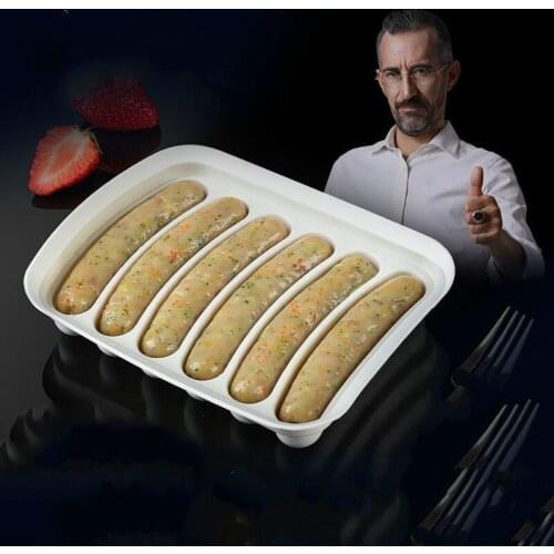 German Sausage Mold Food Grade Soft Silicone Kitchen Tools Homemade Sausage Food Supplement Features Steamed Sausage E11680