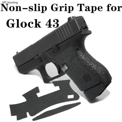 Non slip Rubber Texture Grip Wrap Tape Custom for Glock 43 Pistol Gun Handle Holster Magwell Adhesive 9mm Magazine Accessories