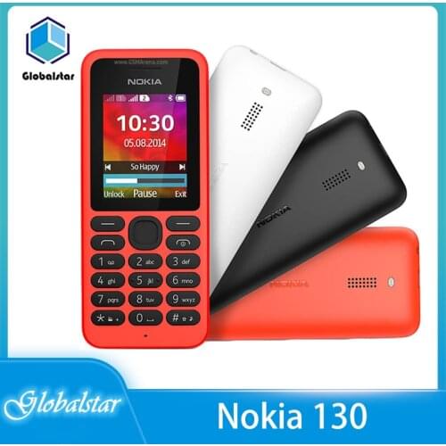 Nokia 130 Refurbished Original unlocked 130 2G GSM 1020mAh Unlocked Cheap Refurbished Dual card phone Free shipping