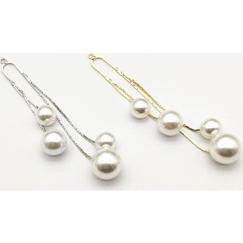 New Arrival! 93x13mm 50pcs Imitation pearls/Chain Charm for Handmade Earrings make DIY Parts,Jewelry Accessories Finding