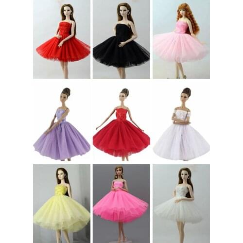 1/6 BJD Doll Clothes Classic Ballet Dresses For Barbie Clothes Vestidoes Party Gown Outfits 11.5" Dolls Accessories Toy For Girl