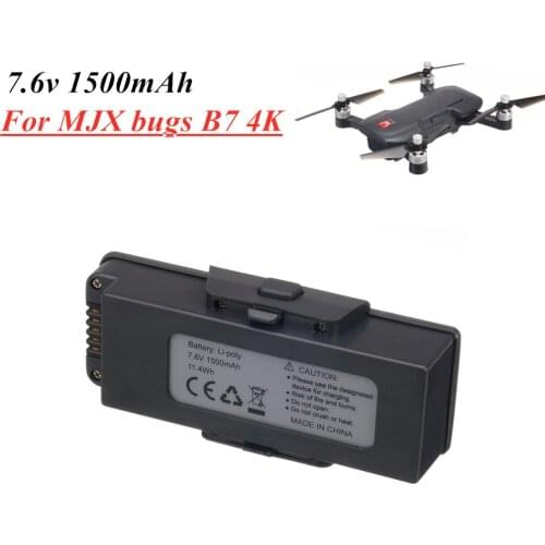 Original 7.6V 1500mAh Lithium Battery for MJX bugs 7 B7 4K Quadcopter Drone Accessories 7.6V Battery 1pcs