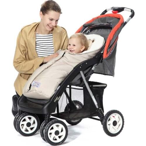 2018 Thick Baby Swaddle Wrap Knit Envelope Newborn Sleeping Bag Stroller Baby Warm Swaddling Blanket Infant Stroller Sleep Sack