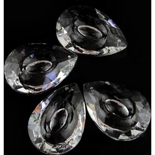 Camal 10pcs 38/50/63mm Clear Crystal Longan Suncatcher Prism Chandelier Pendant Lamp Lighting Parts Party Wedding Decoration DIY