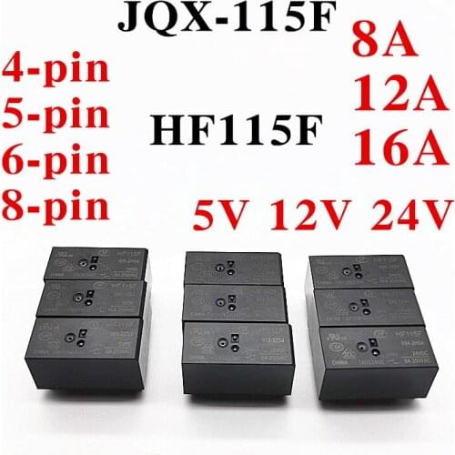 2PCS Industrial electronic circuit board DIY Relay HF115F/JQX-115F/-I/-/005/012/024/-/1ZS1/1ZS3/1HS3/2HS4/2ZS4