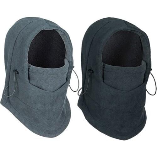 Warm Winter Scarf Tactical Fleece Balaclava Men Hat Bandana Fishing Neck Ties Windproof Neck Thermal Fleece Mask Sports Caps