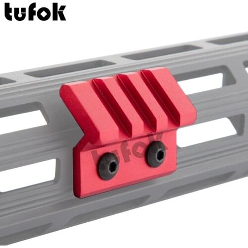 Tufok M-Lok Offset Rail Mount Scout Light Side 3 Slot Rail Mount Base For M300 M600 Flashlight Fit 20mm Picatinny Rail