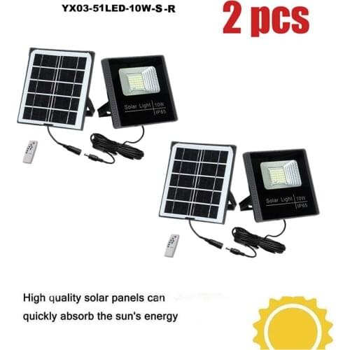 2pcs 51leds Outdoor Solar Lights Bright smart on at night Wall Light with Wireless Waterproof IP65 Night Lights for Outside Wall