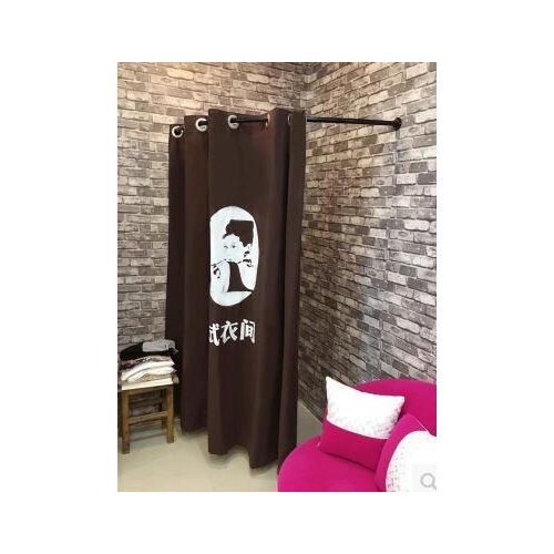 A clothing store display rack. Iron art movable fitting room. A simple outdoor dressing room