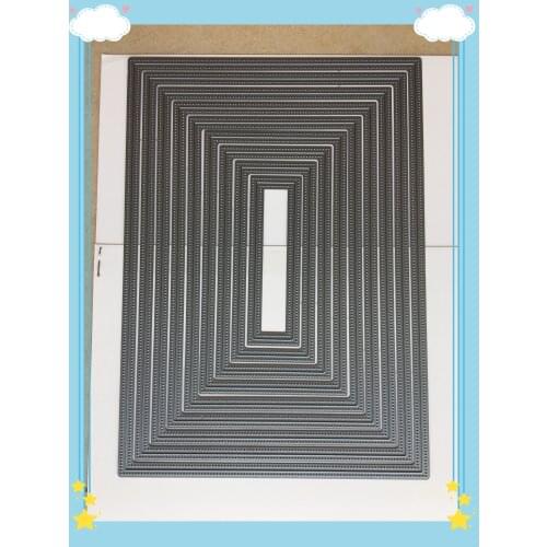 0016 Double Pierced Craft dies A5 Die cutting plate metal die cuts for scrapbooking and card making Large Big Nesting Dies