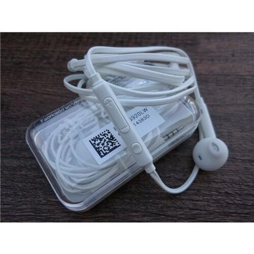 100% Original Samsung earphones eo-eg920bw with 1.2m Length for Galaxy S6 S7 Edge /S3/S4/S5 xiaomi note1/2/3 rednote 1/2/3/4