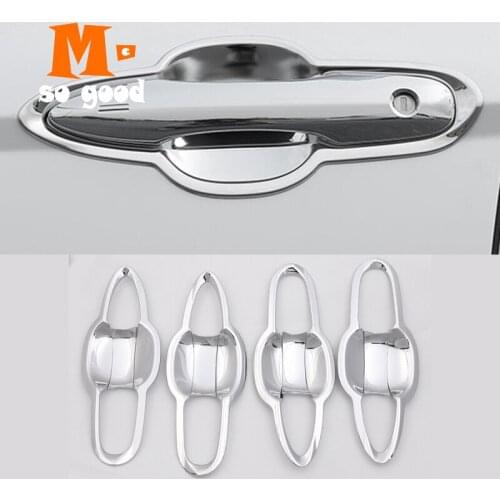 2018 Car Door Bowl Protector Panel Cover ABS Trim Shell Car-styling ABS Chrome for Toyota Camry 2019 exterior Mouldings