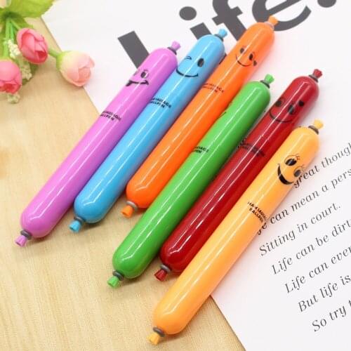36pcs/lot Novelty Cartoon ham Sausage Ballpoint Pen Office School Stationery Pens Kids Children Birthday Christmas Party Favors