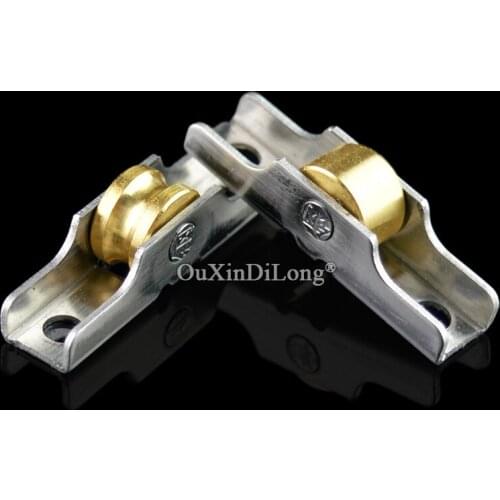 HOT 8PCS Sliding Screen Window Pulleys Aluminum Screen Door Rollers Plastic Steel Mosquito Screen Window Rollers Copper Wheels