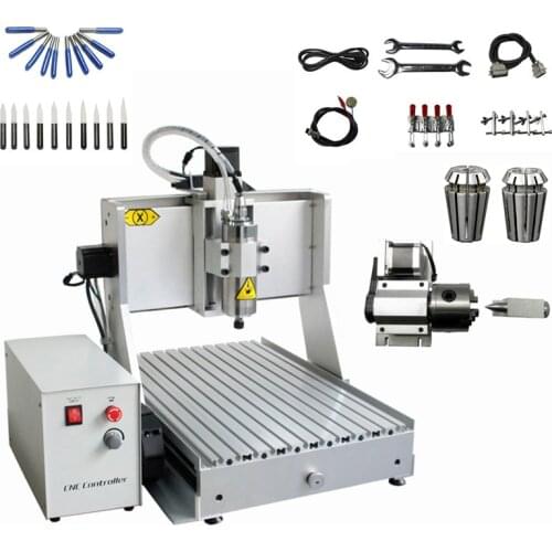 800W 1.5KW 2.2KW USB 4 Axis CNC Router Engraver 3040 Metal Milling Cutting Machine