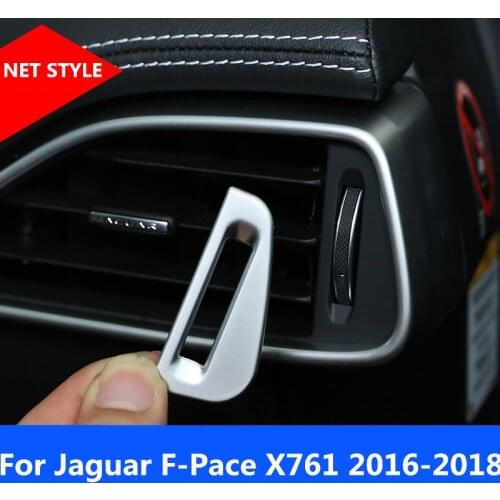 Car styling Car dashboard outlet box special modified ABS Chrome decorative frame For Jaguar F-Pace F pace fpace X761 2016-2018