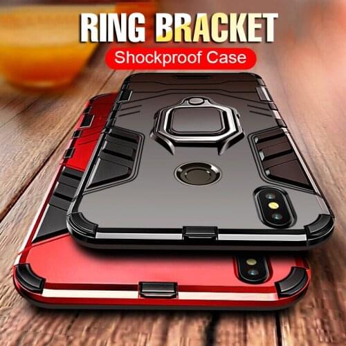 Magnetic Metal Ring Case For Xiaomi A1 A2 mi 8 SE Phone Case Full Cover For Xiaomi8 SE A3 9T Pro Soft Silicone Shockproof Case