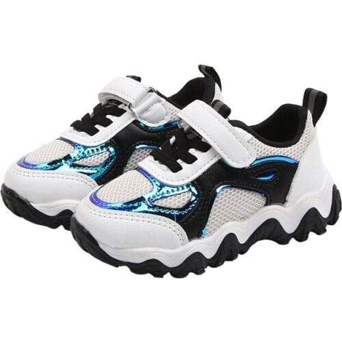 CUZULLAA New Children Sneakers for Boys Girls Sport Shoes Kids Soft Bottom Non Slip Sneakers Toddler Running Shoes Size 21-30