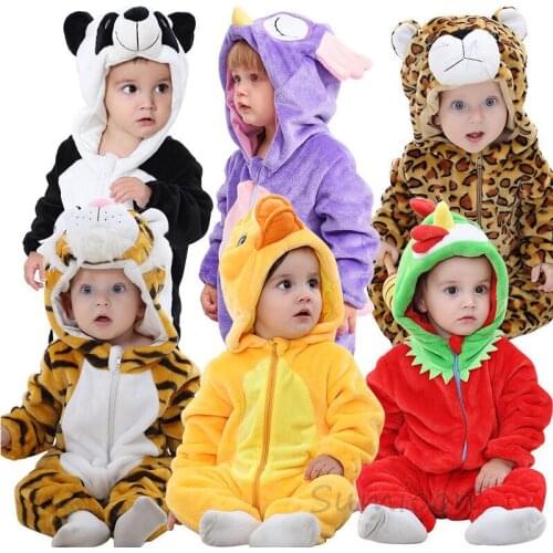 Baby Boy Girls Animal Cosplay Rompers Toddler Carnival Halloween Outfits Boys Panda Costume For Girls Jumpsuits Infant Clothes
