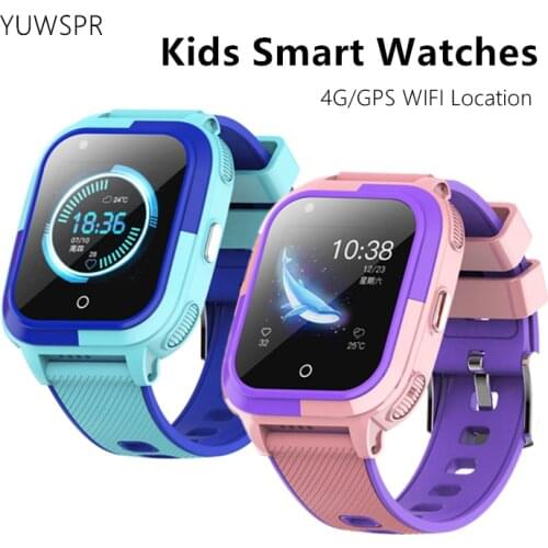 Waterproof 4G Kids Smart Watch GPS LBS WIFI Location Remote Monitoring Video Call Fashion Children GPS Tracker Smart Clock DF56