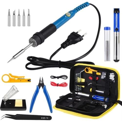 Electric Soldering Iron Portable Digital Soldering Iron Electric Welder Tips Tin Solder for Soldering Welding Equipment 60W Iron