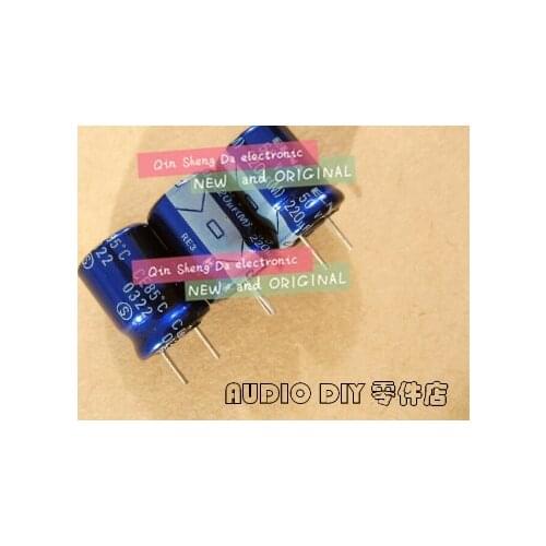 30PCS/50PCS FOR ELNA blue robe RE3 series 220uF/50V electrolytic capacitor