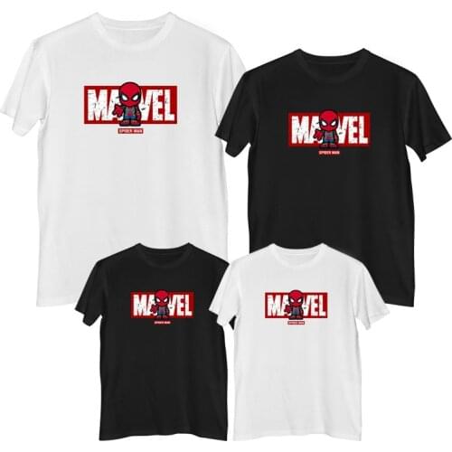 Marvel The Avengers Spider Man T-shirt Summer Comfortable 100% cotton Fashion clothes for teens Mens t-shirt boys clothes Tops