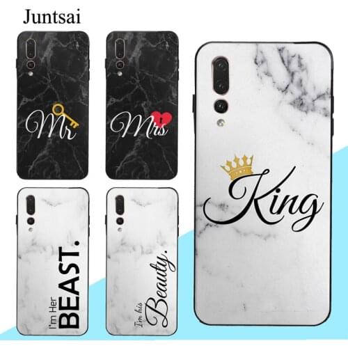 KING QUEEN CROWN MR MRS Case For Huawei Mate 10 20 30 Lite P10 P20 P30 P40 Pro P Smart 2019 Z