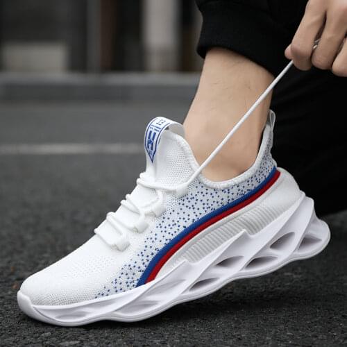 Big Size 39-46 Summer New Men Sneakers Light Blade Running Shoes Breathable Outdoor Sports Comfortable Lace-up Mens Shoes