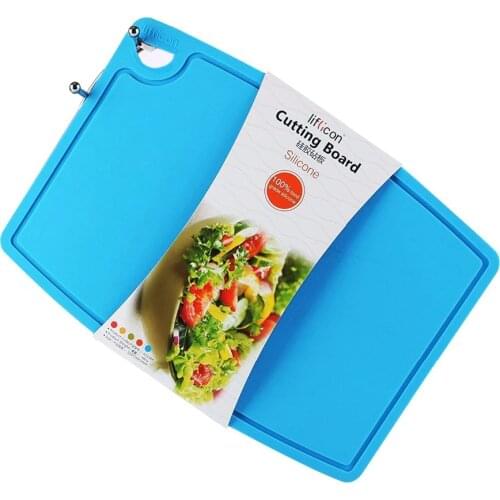 Liflicon BPA free quality Foldable Silicone Cutting Board kitchen chopping board