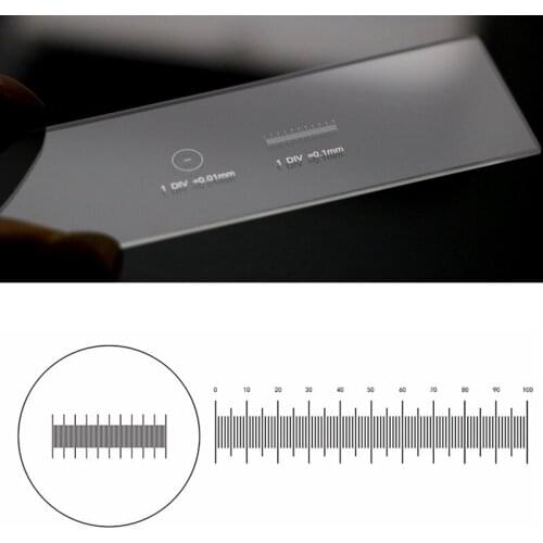 Micrometer Slide Optical Glass Measuring Tool Measurement Reticle for microscope