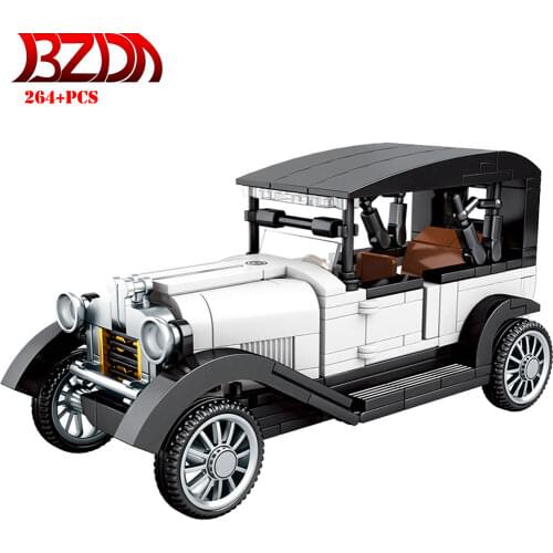 BZDA Famous Technic Car sports cars model White Citroen Type Building Blocks Pull Back Toy Car Model Blocks Boy Toy Child Gift
