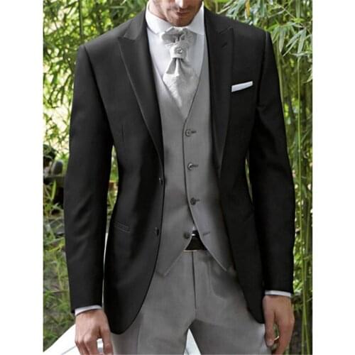 2020 Tailor-Made Dinner Party Men Wedding Suits Slim Fit 3 Pieces Tuxedo Groom Suits Prom Blazer Terno Masculino Suits For Men