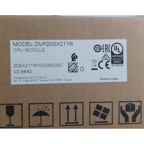New Original DVP20SX211R DC24V PLC 8DI 4AI 6DO 2AO Relay Analog Output Module