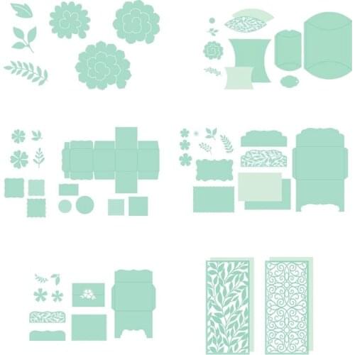 Huge 3D Fold Box Frame Metal Cutting Dies Stencils For DIY Scrapbooking Decoration Embossing Supplier Handcraft Die Cut New 2019