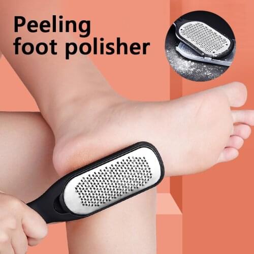 Pedicure Foot File Callus Remover Stainless Steel Foot Scraper Portable Rasp Colossal Foot Grater Scrubber Pro for Wet Dry Feet
